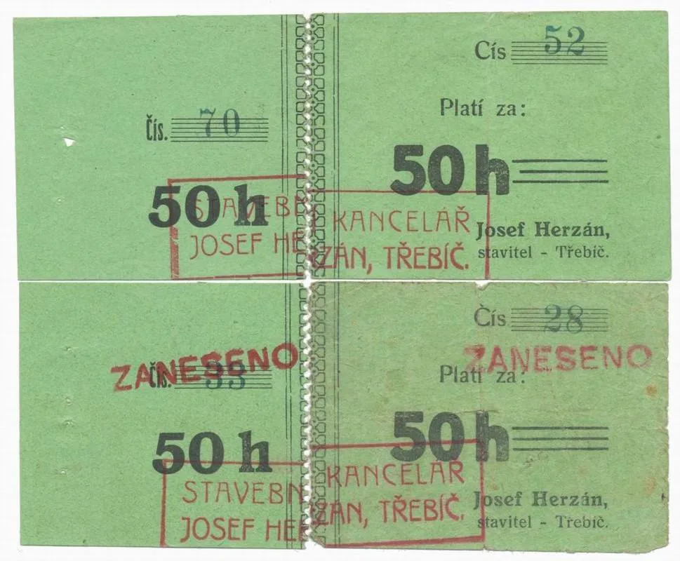 Nouzovky české od roku 1914 — 1