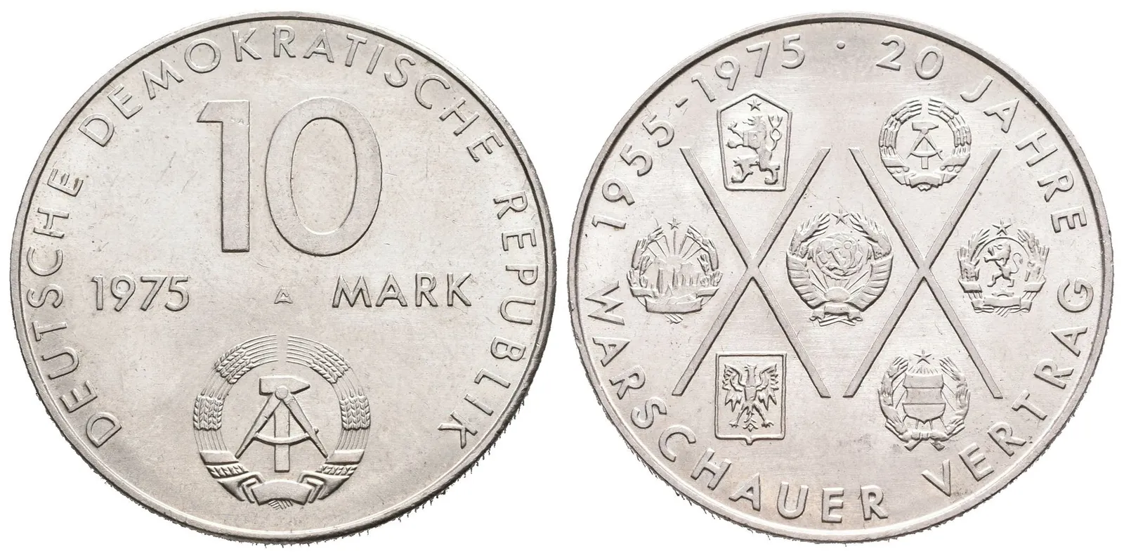 DDR, 10 Marka 1975 - Varšavská smlouva