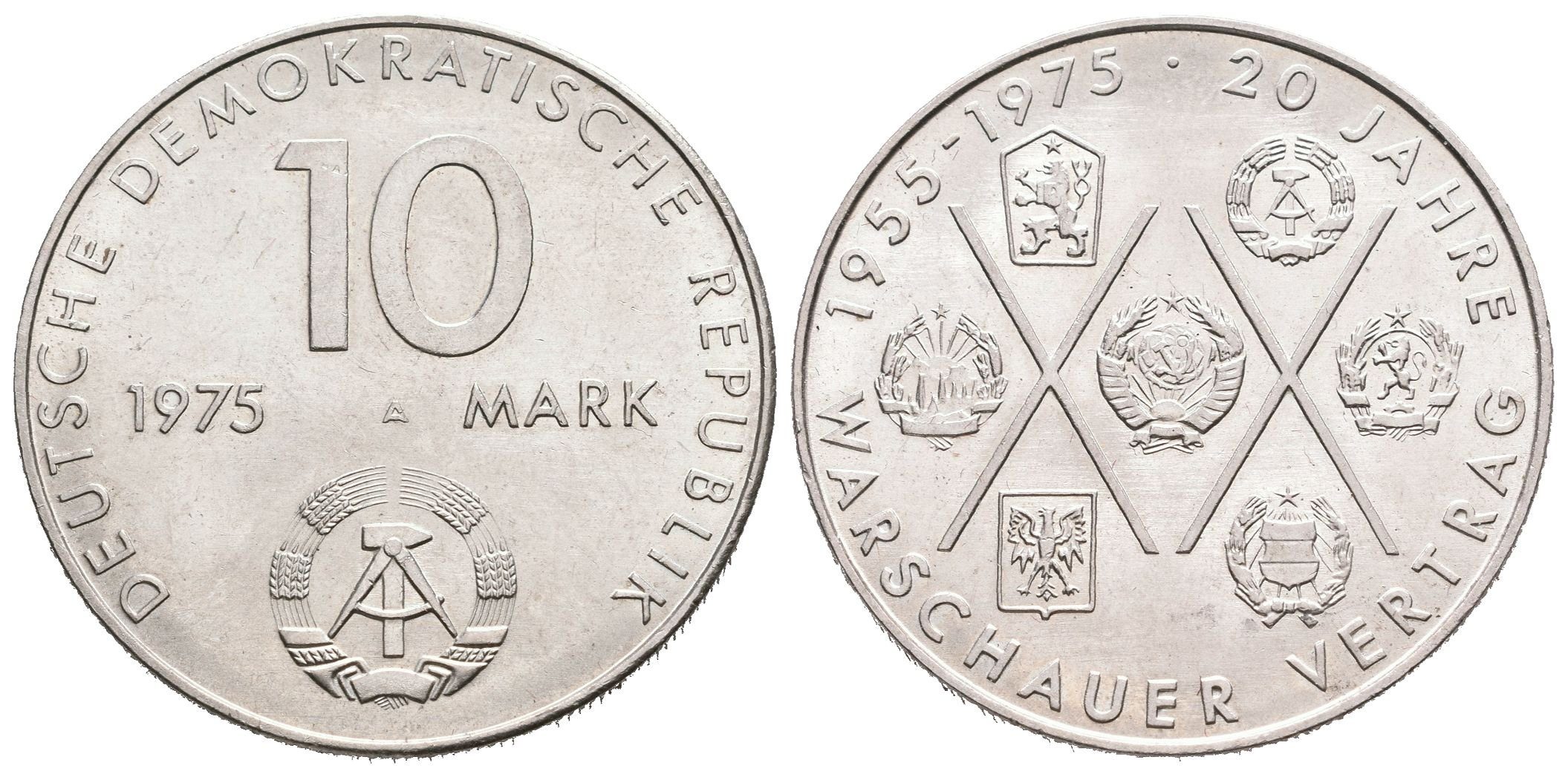 DDR, 10 Marka 1975 - Varšavská smlouva