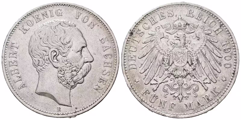 Sasko, 5 Marka 1900