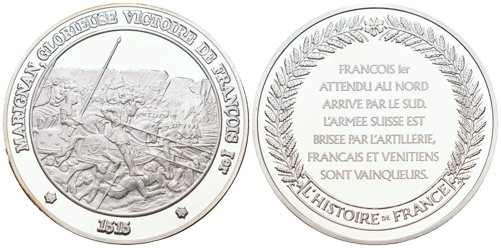 Francie - AR Medaile b.l. - Bataille de Marignan