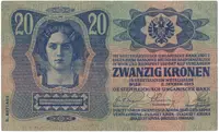 20 Koruna 1913 (1919), II. vydání, Hej.3 - fotografie 2
