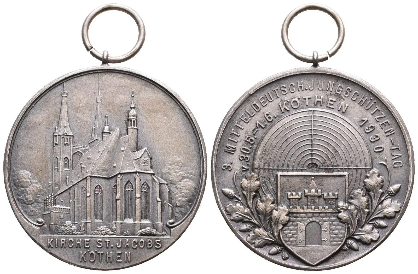 AR Medaile 1930 - 3. Středoněmecké spolkový den střelců v Köthen. — 1