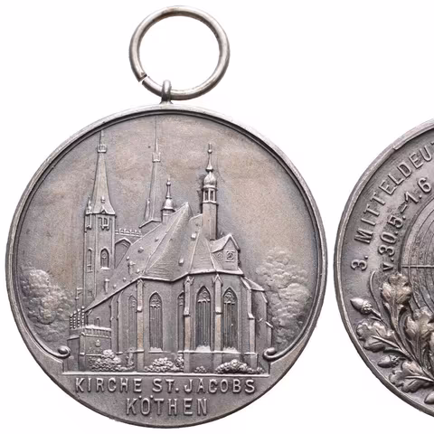 AR Medaile 1930 - 3. Středoněmecké spolkový den střelců v Köthen.