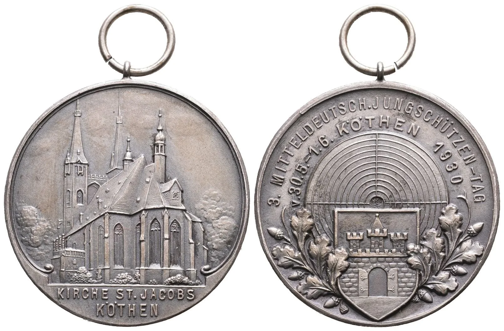 AR Medaile 1930 - 3. Středoněmecké spolkový den střelců v Köthen. — 1