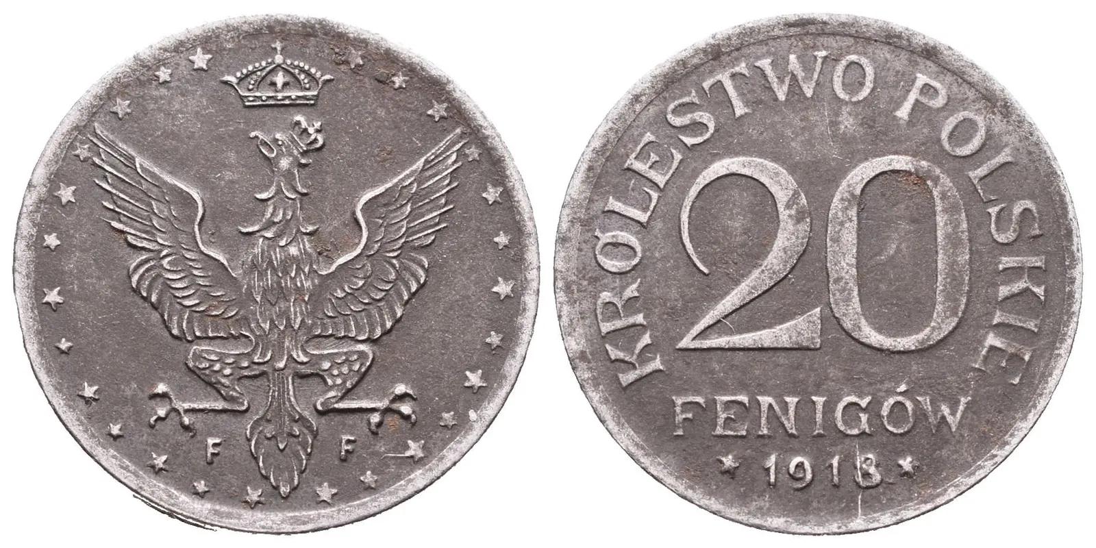 Polsko, 20 Fenig 1918 (Fe)