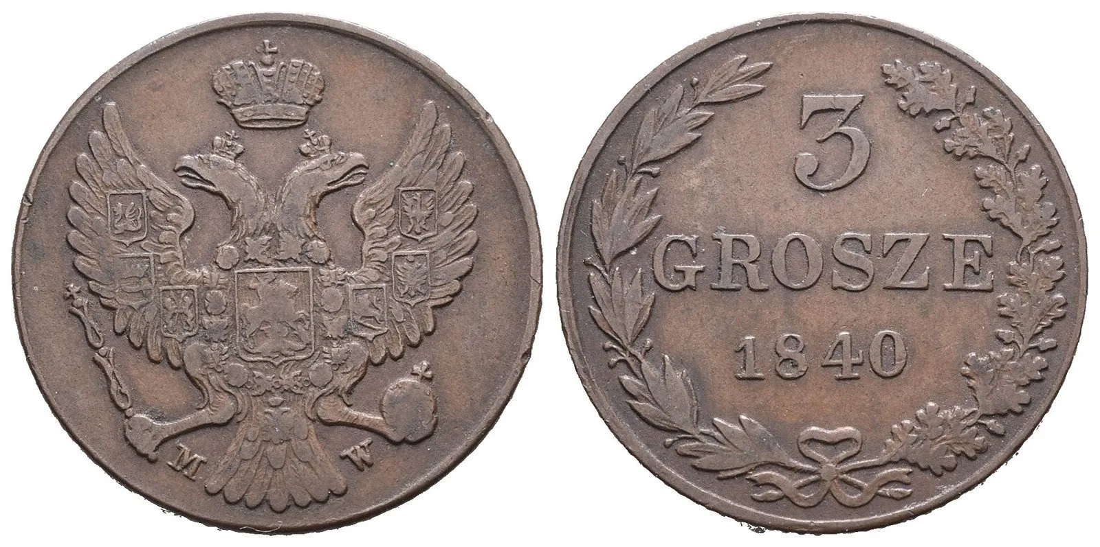 Ražby pro Polsko, Mikuláš I., 1825 - 1855 — 1
