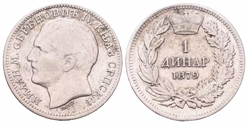 Srbsko, Dinar 1879