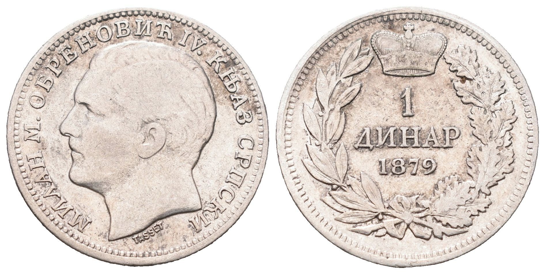 Srbsko, Dinar 1879