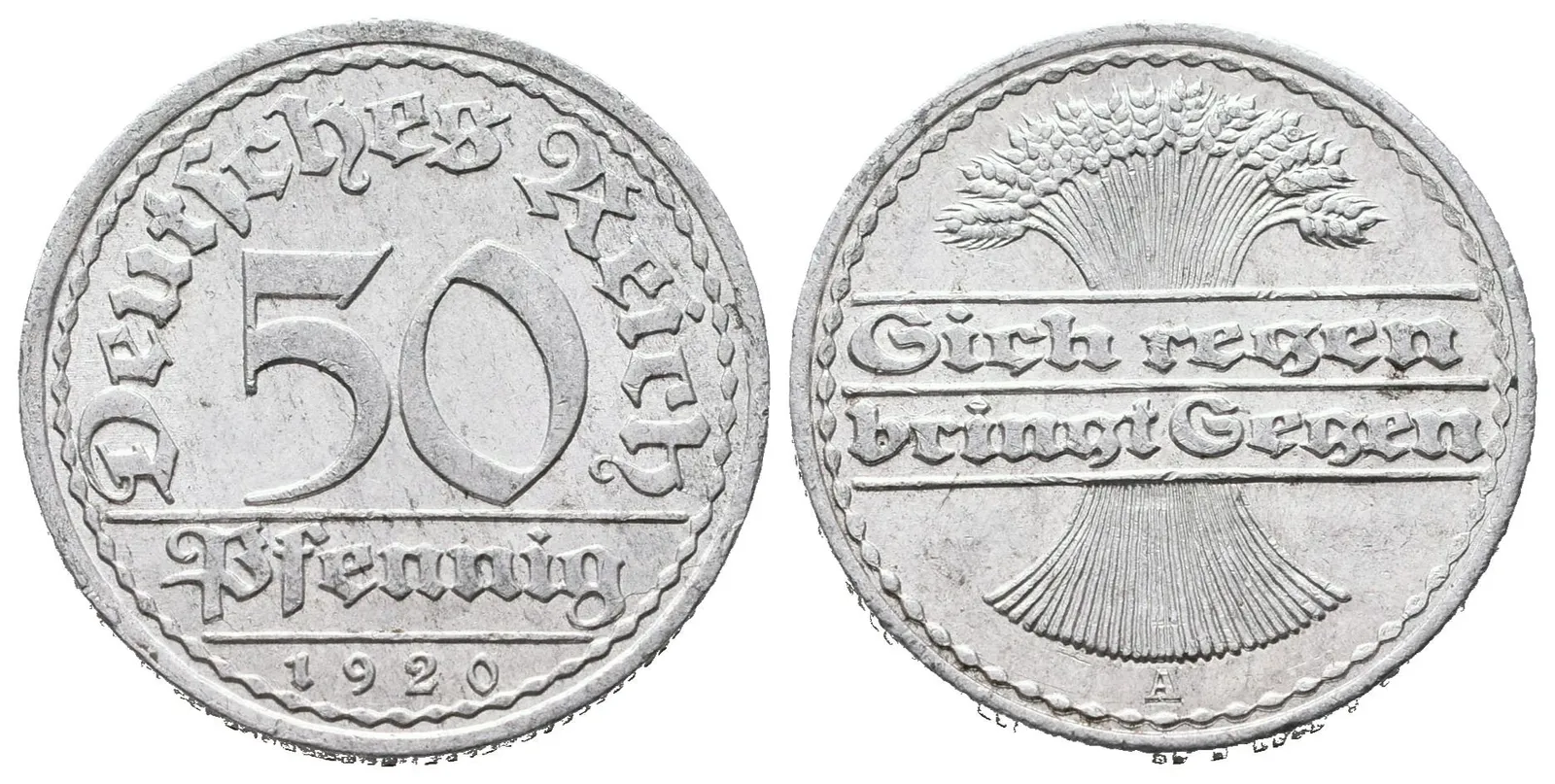 Výmar, 50 Pfennig 1920 A