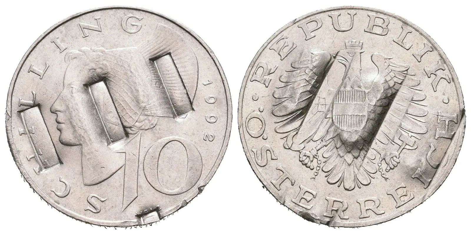 10 Schilling 1992, oficiální demonetizace — 1