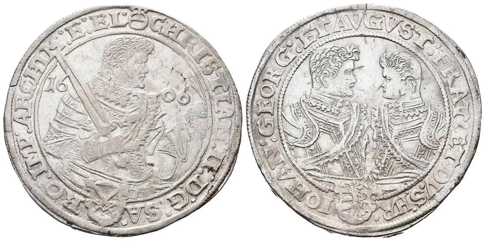 Sasko, Christian II., Johann Georg I. a August, 1591 - 1611 — 1