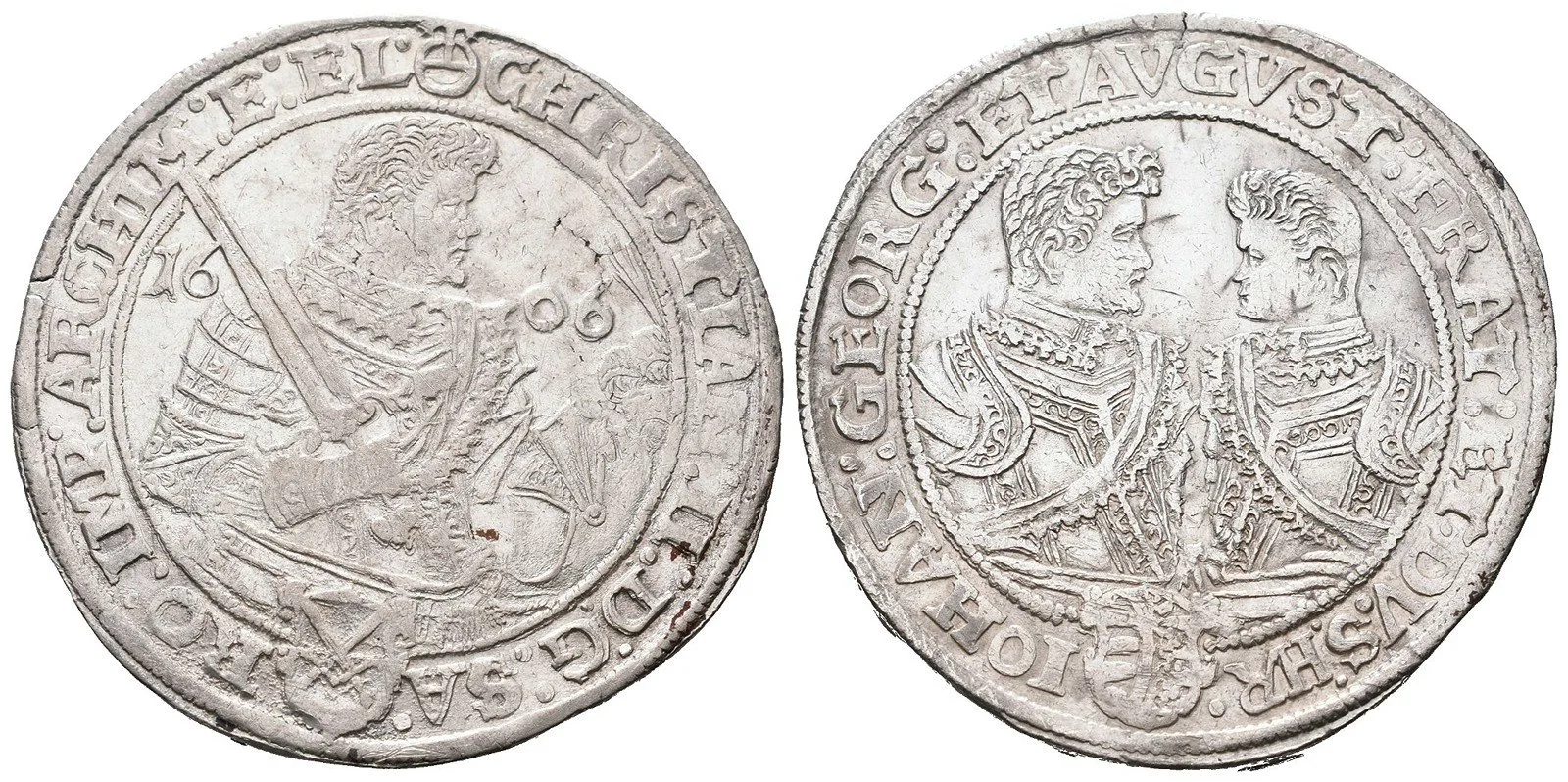 Sasko, Christian II., Johann Georg I. a August, 1591 - 1611 — 1