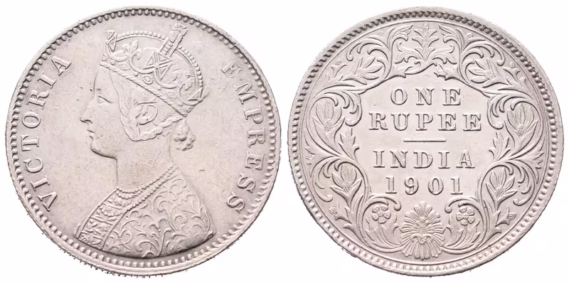 Indie, Rupie 1901