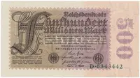 Německo, 500 Millionen Mark 1923, Ro.109a