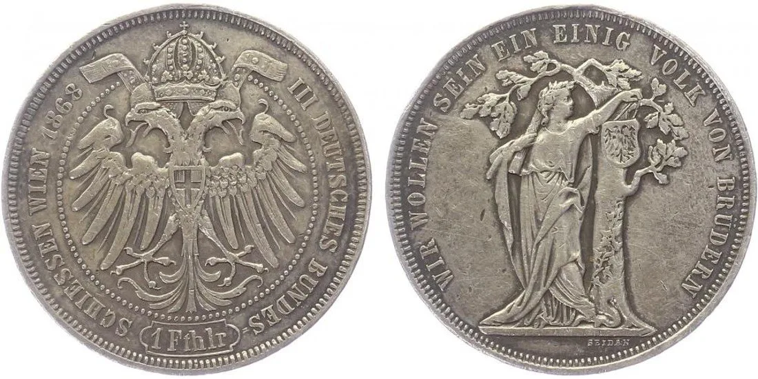 Rakouská a spolková měna, 1857 - 1892 — 1
