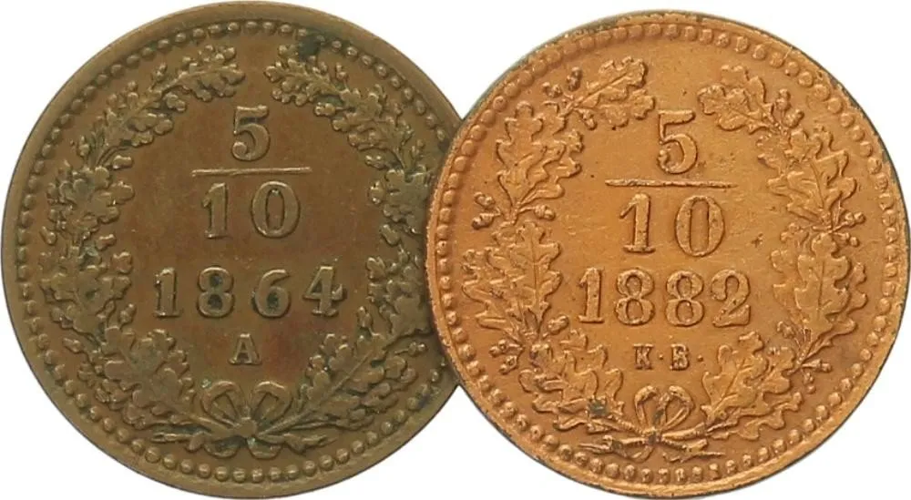 Rakouská a spolková měna, 1857 - 1892 — 1