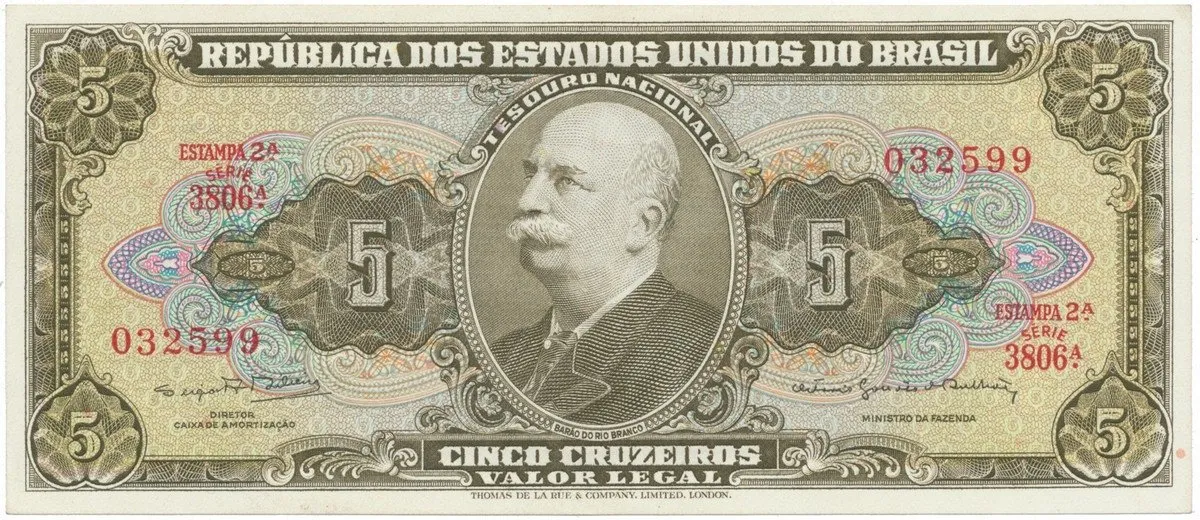 Brazílie, 5 Cruzeiros (1964), P.176d