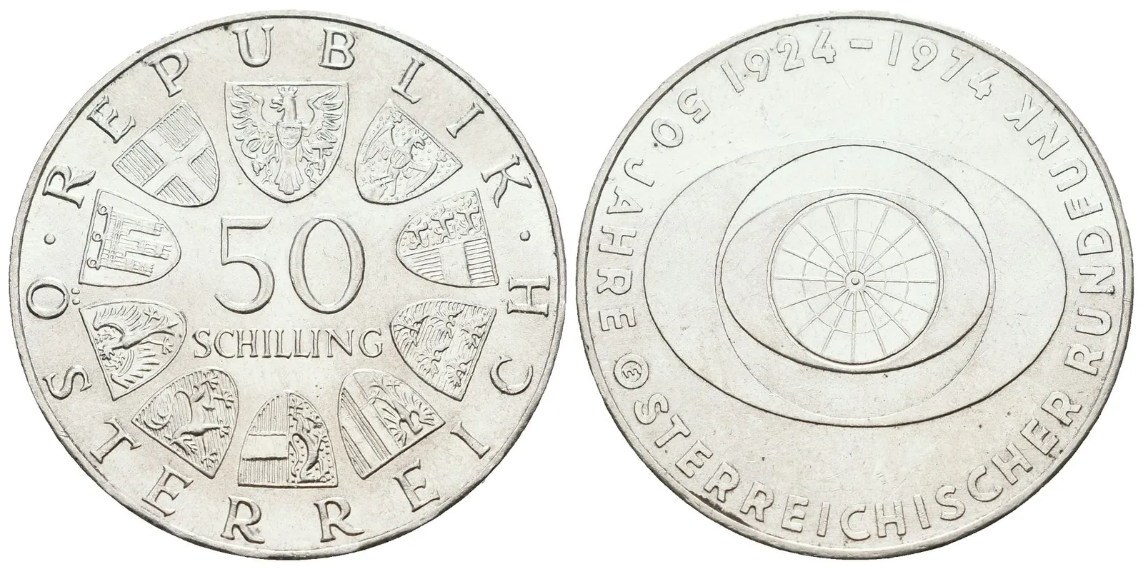 Rakousko, 50 Schilling 1974- Rozhlas