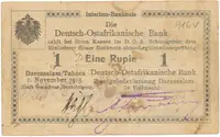 Německá Východní Afrika, 1 Rupie 1. 11. 1915, série F2, R.916v