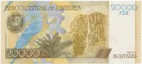 Venezuela, 20.000 Bolivares 2002, anulát - MUESTRA SIN VALOR, P.86bs - fotografie 2