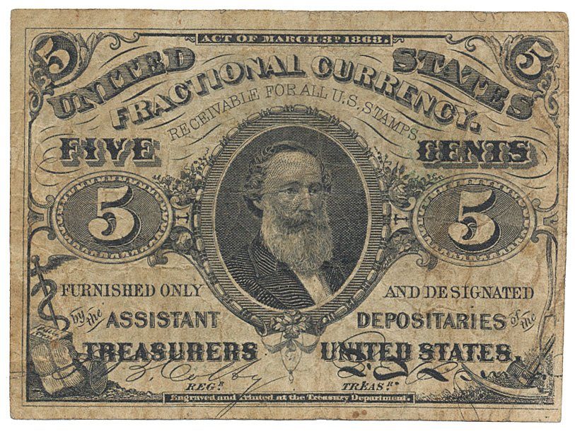 USA, 5 Cents 1863, P.106