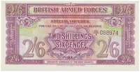 Velká Británie, 2 Shillings 6 Pence (1943), BMA - vojenské vydání, vodotisk, P.M19b