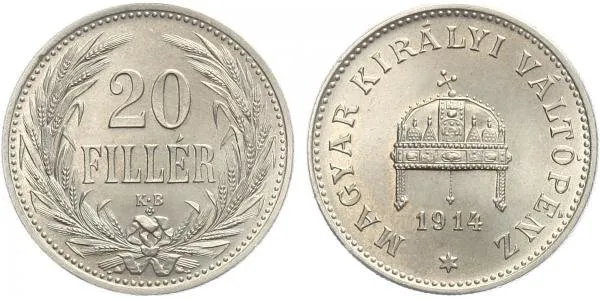 20 Fillér 1894 KB