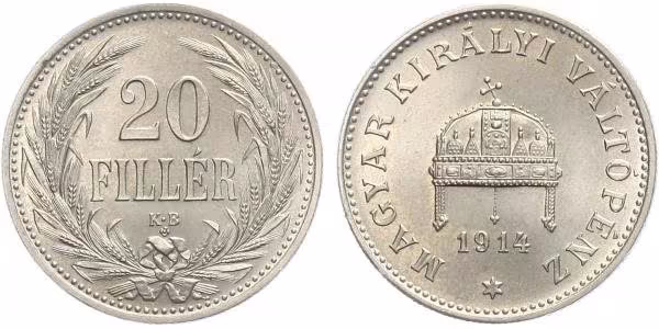 20 Fillér 1894 KB