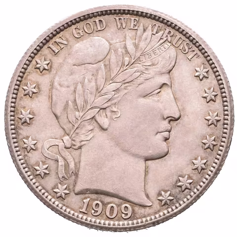 1/2 Dollar 1909, krásná patina