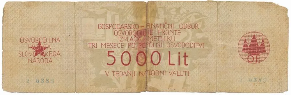 Slovinsko - hospodářsko-finanční oddělení osvoboditelské fronty — 1