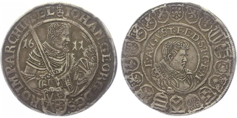 Sasko, Johann Georg I. a August, 1611 - 1615 — 1