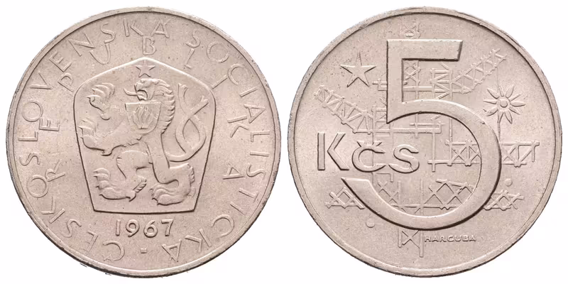 5 Koruna 1967
