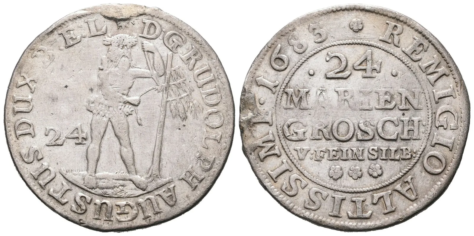 Braunschweig - Wolfenbüttel, 24 Mariengroschen 1683 + VI Mariengroschen