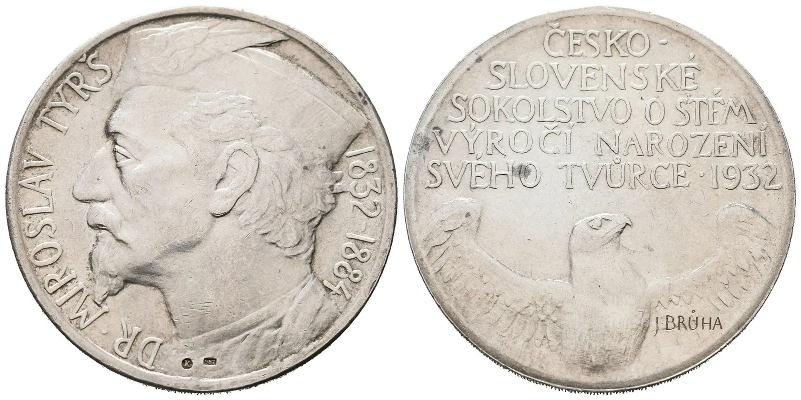 AR Medaile 1932 - Miroslav Tyrš, 100. výročí narození