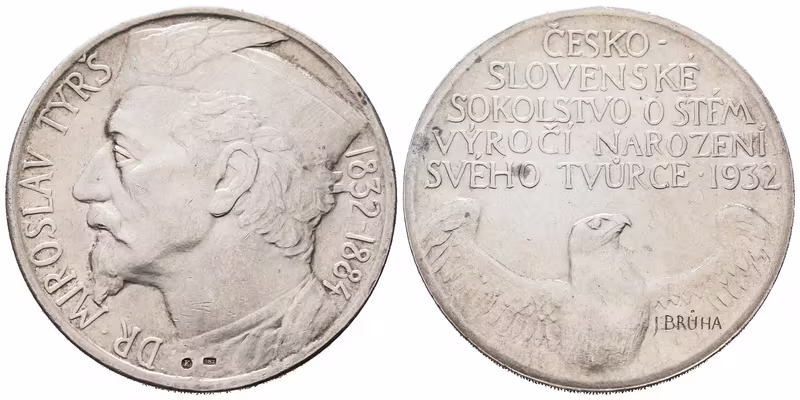 AR Medaile 1932 - Miroslav Tyrš, 100. výročí narození