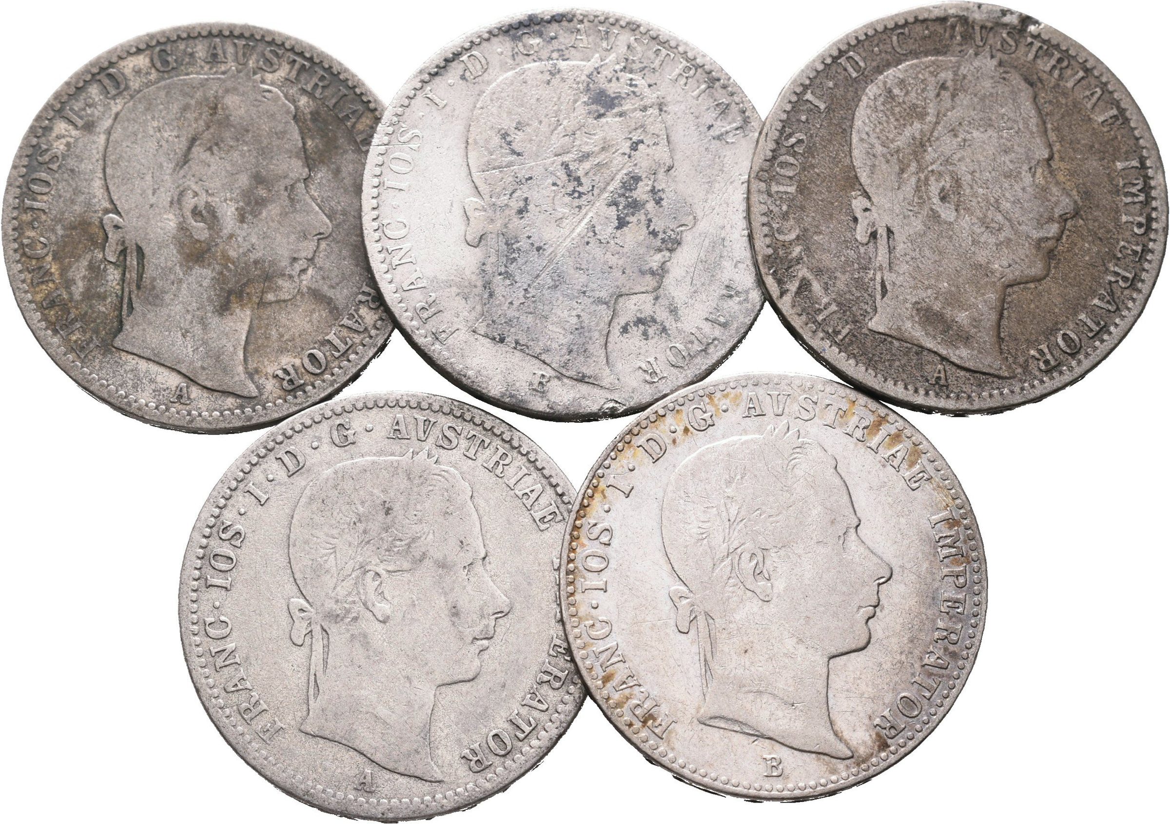 1/4 Zlatník 1858 - 1860 lot