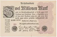 Německo, 2 Millionen Mark 1923, Ro.103d
