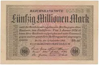 Německo, 50 Millionen Mark 1923, Ro.108jb