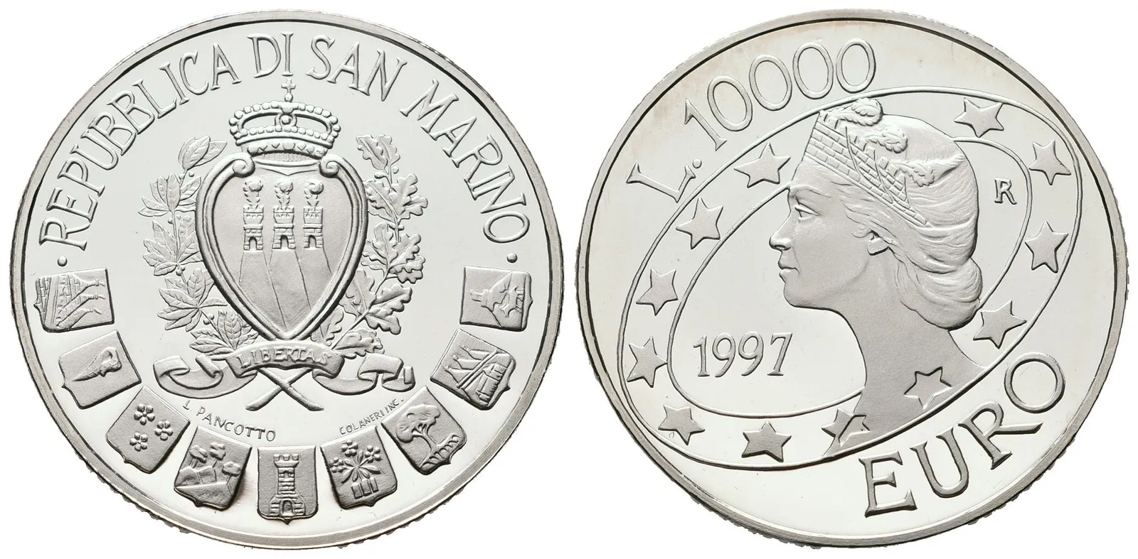 San Marino, 10000 Lir 1997 - Euro
