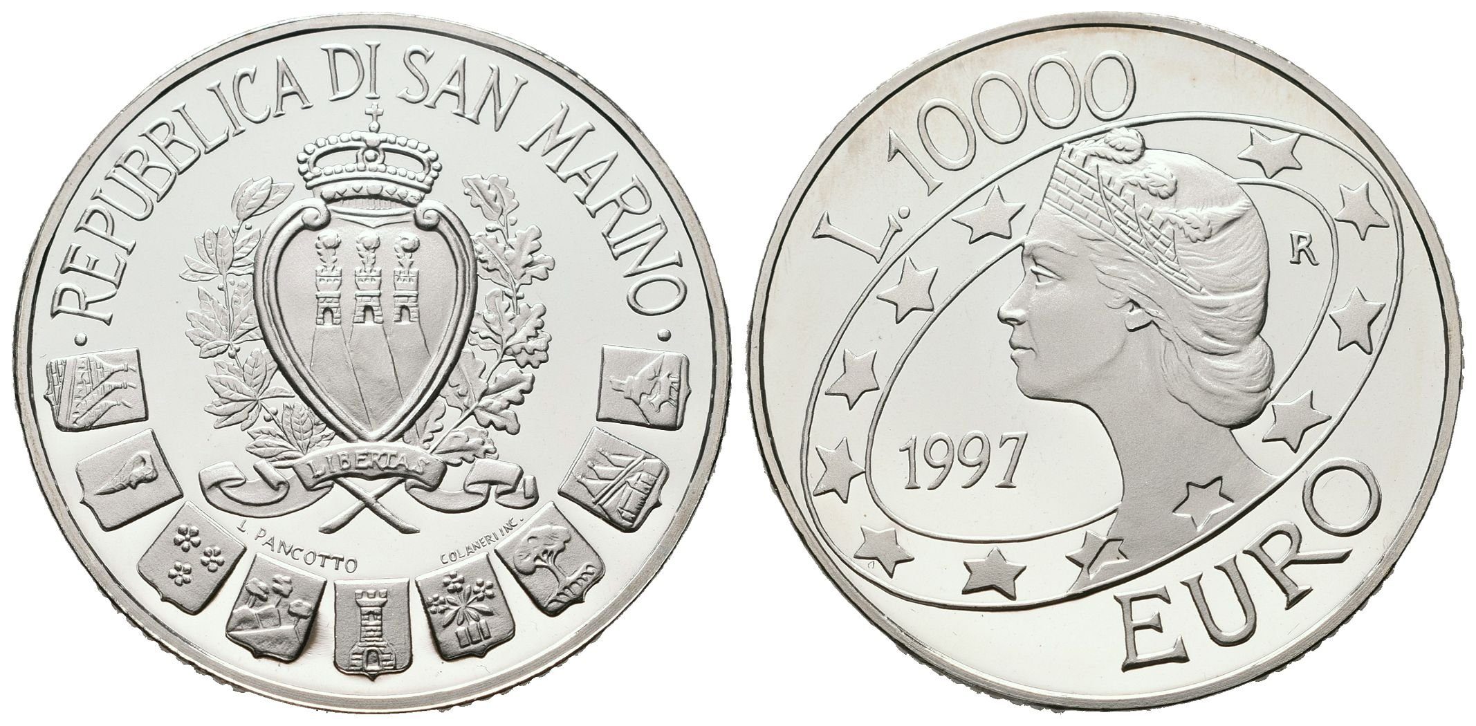 San Marino, 10000 Lir 1997 - Euro