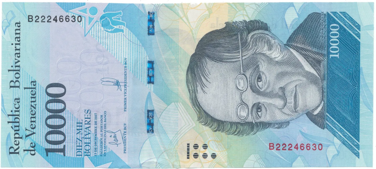 Venezuela, 10.000 Bolivares 2017, P.98b