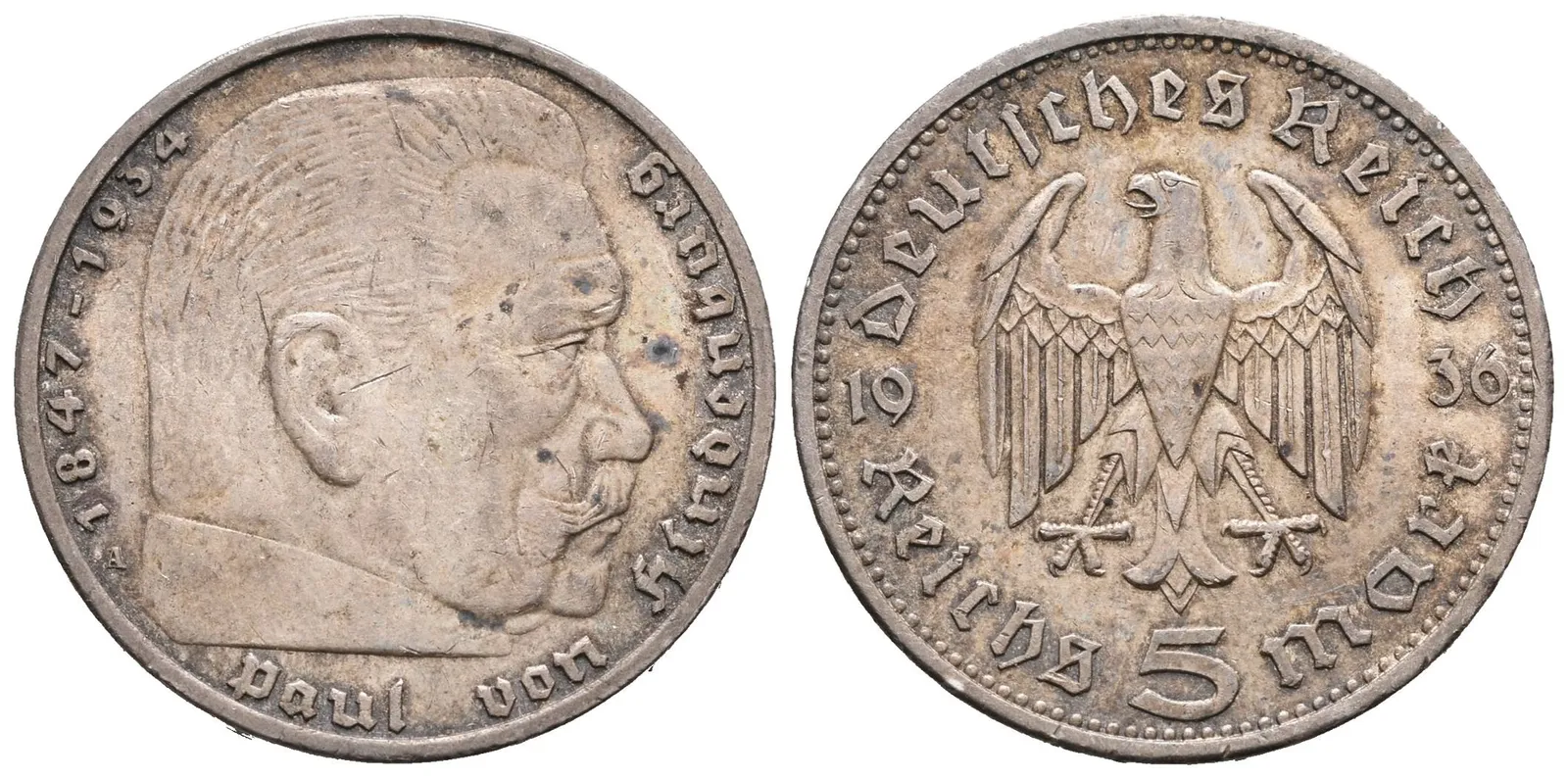 III. říše, 5 Marka 1936 A