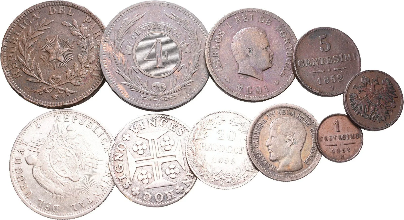 Rakouská Itálie, Guatemala, Portugalsko — 1