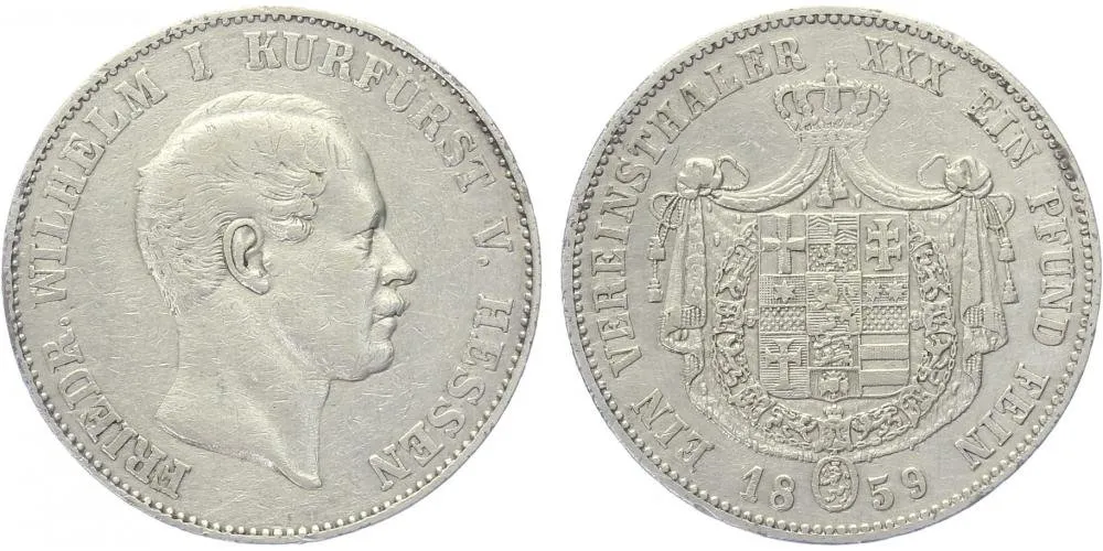 Hessen - Kassel, Friedrich Wilhelm I., 1847 - 1866 — 1
