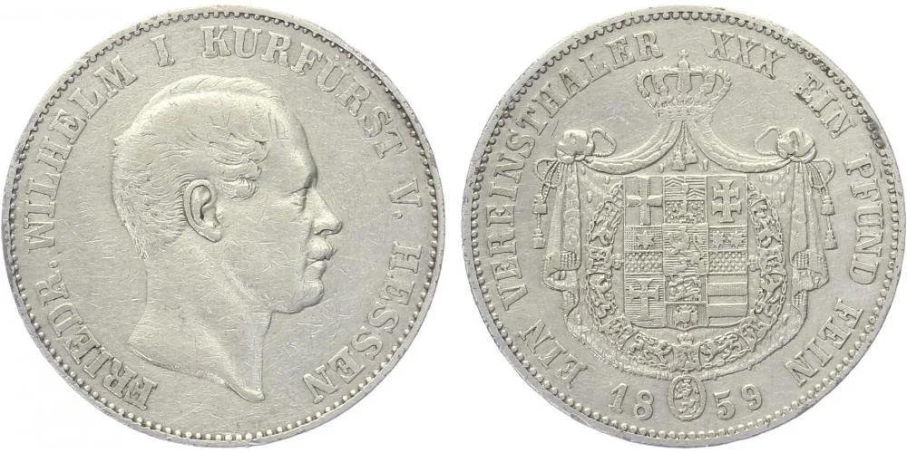 Hessen - Kassel, Friedrich Wilhelm I., 1847 - 1866 — 1