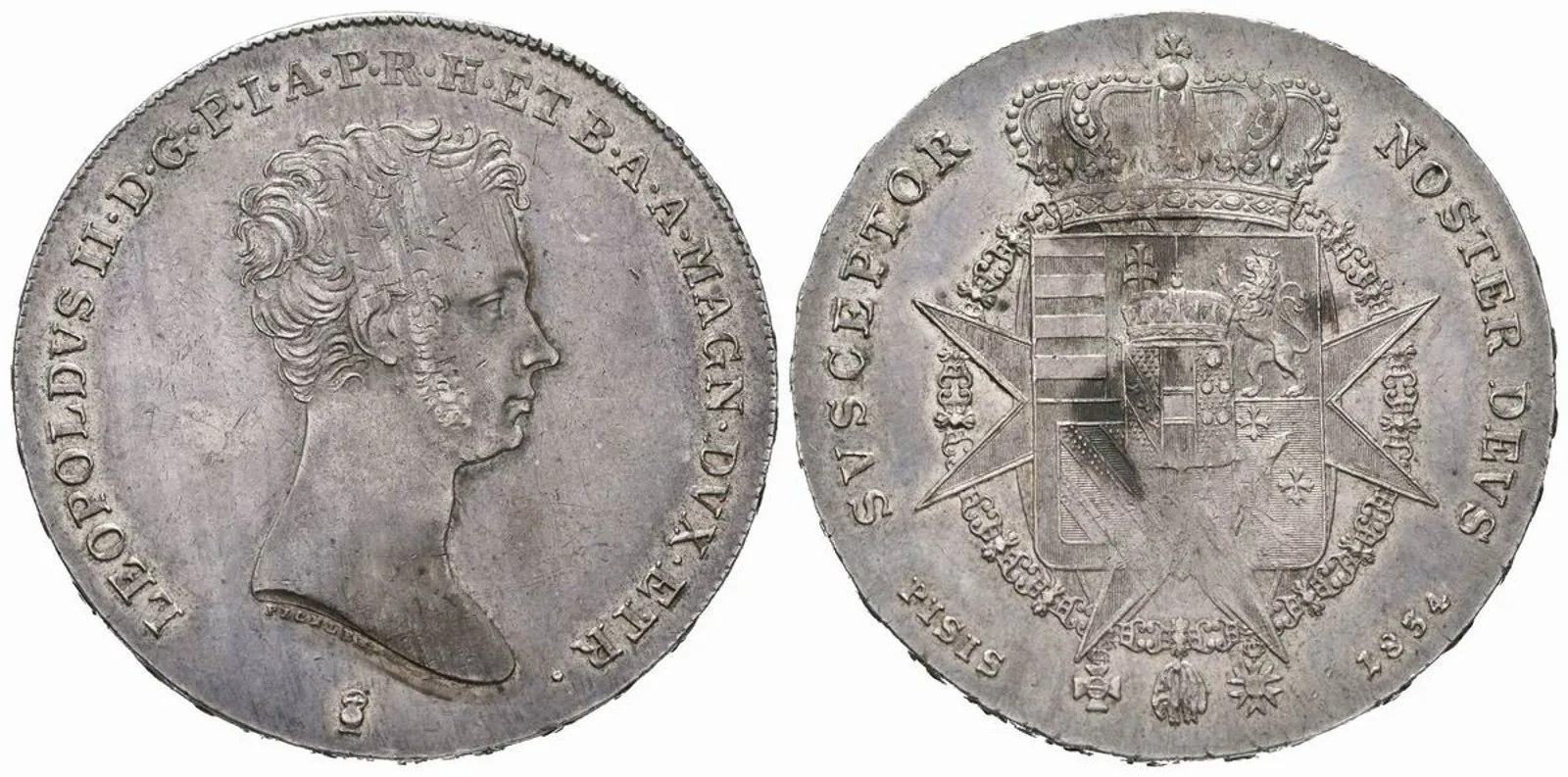 Itálie - Toskánsko, Leopold II., 1824 - 1848, 1849 - 1859 — 1