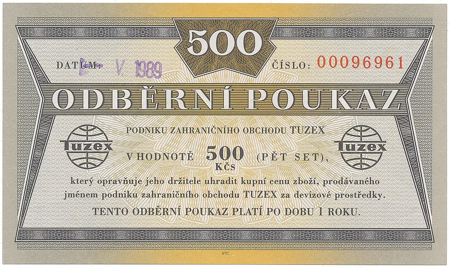 Tuzexové poukázky — 1