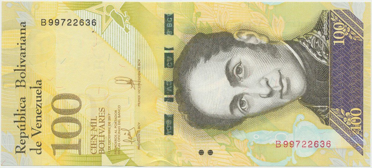 Venezuela, 100.000 Bolivares 2017, P.100b