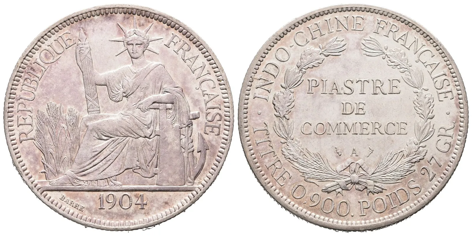 Francouzská Indočína, Piastre 1904 A